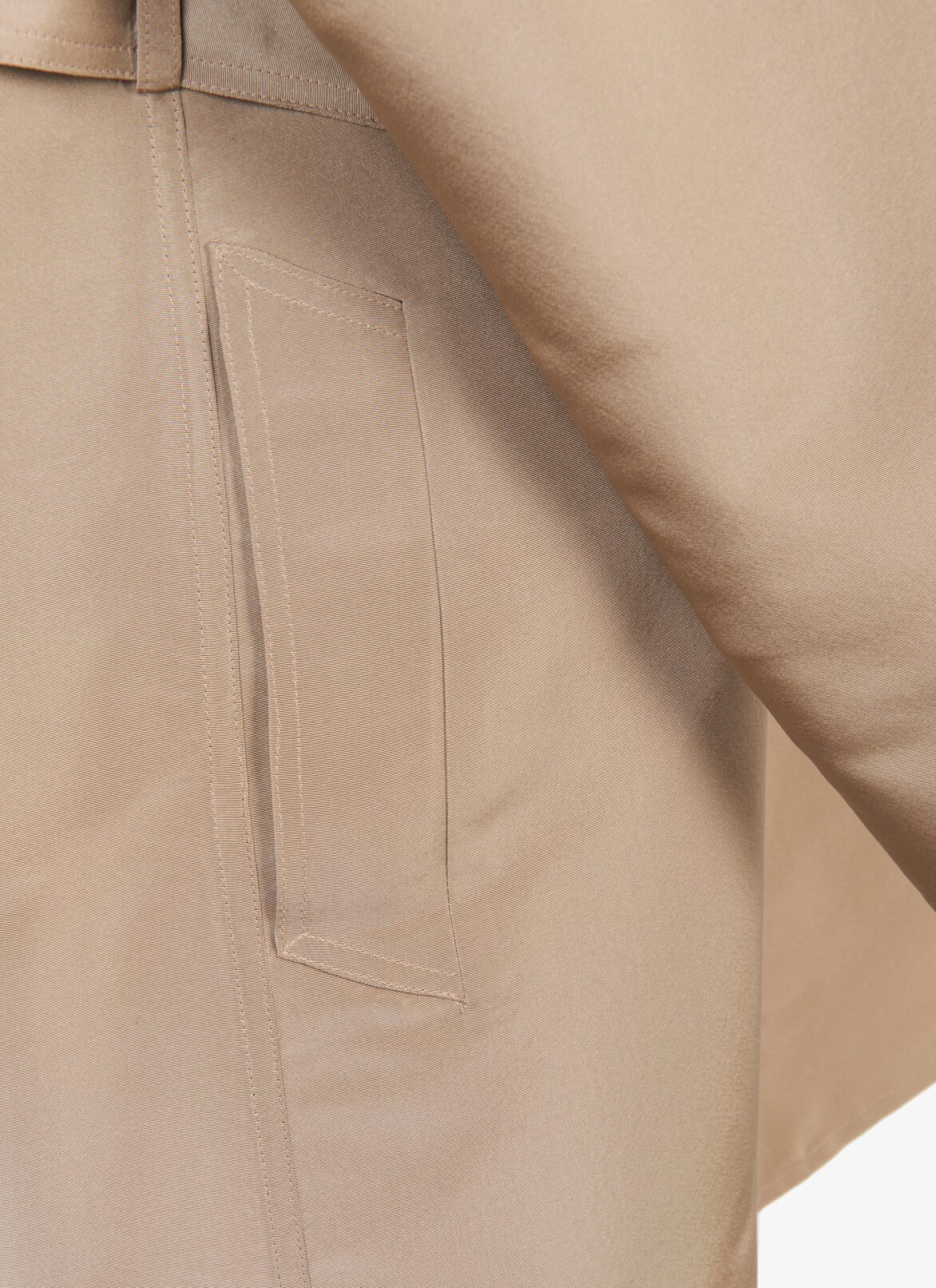 Alaïa Edition 1992 Belted Silk Faille Short Trench ALAÏA SANDY ALAÏA EDITION 1992 BELTED SILK FAILLE SHORT TRENCH